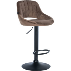 Barhocker Milet Samt schwarz