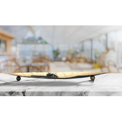 PIATTO FOGLIA LUNGO CM 38X3X11