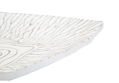 PIATTO DECORATIVO IN POLIRESINA CM 37X34X6