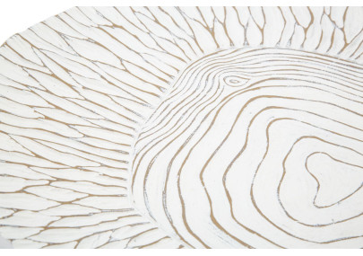 PIATTO DECORATIVO IN POLIRESINA CM 37X34X6