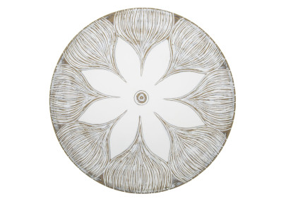 PLATEAU DÉCORATIF POLYRÉSINE ATENE CM Ø 35,5X4,4