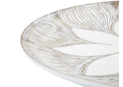 PIATTO DECORATIVO IN POLIRESINA ATENE CM Ø 35,5X4,4