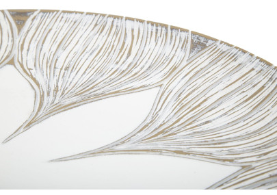 PLATEAU DÉCORATIF POLYRÉSINE ATENE CM Ø 35,5X4,4