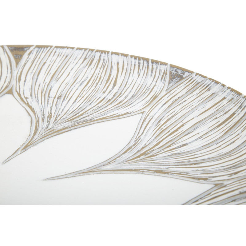 PIATTO DECORATIVO IN POLIRESINA ATENE CM Ø 35,5X4,4