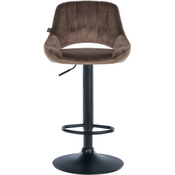 Barhocker Milet Samt schwarz