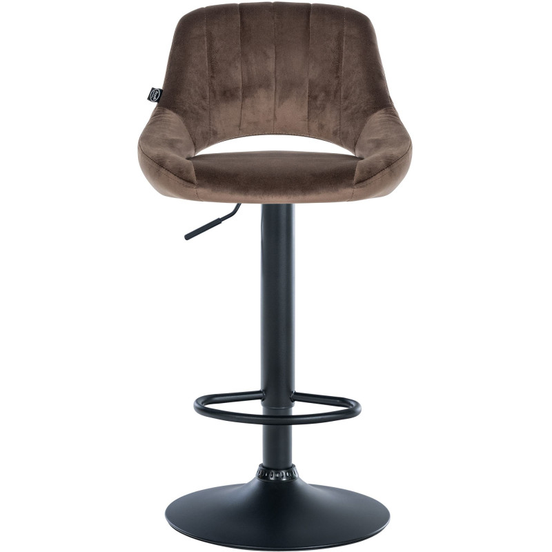 Barhocker Milet Samt schwarz