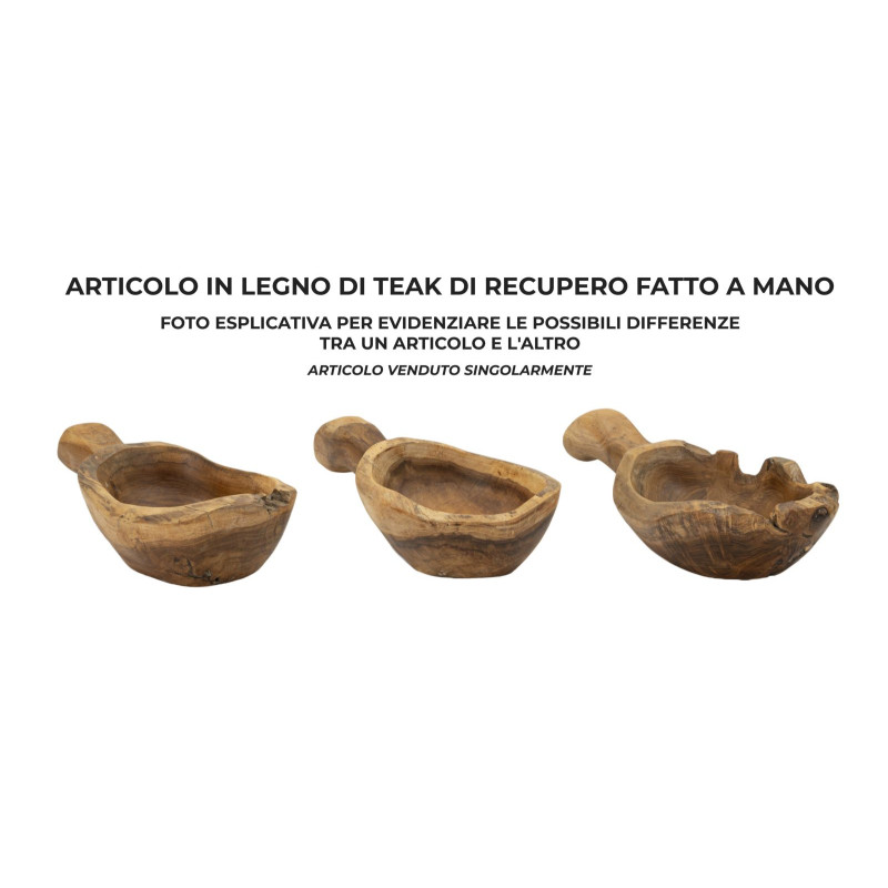 PLATEAU CUILLÈRE TECK CM 36X16X8