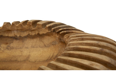 PLATEAU GERIS TECK CM Ø 35X7