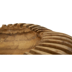 PLATEAU GERIS TECK CM Ø 35X7