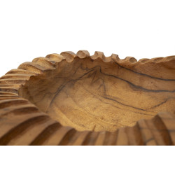 PLATEAU GERIS TECK CM Ø 29X7