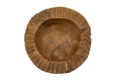 PLATEAU GERIS TECK CM Ø 19X8