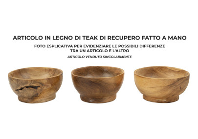 PLATEAU BUTOT TECK CM Ø 15X8