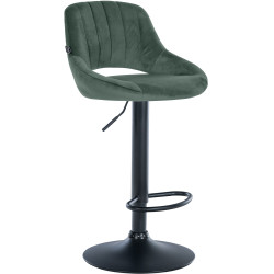 Barhocker Milet Samt schwarz