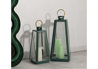 LANTERNE GRENT SET 2 PCS CM Ø 25X25X57-20X20X45