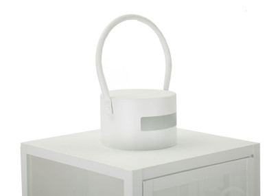 LANTERNE BLANCHE LOT DE 3 PCS CM 22X22X66-18X18X49,5-14X14X39