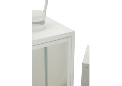 LANTERNE BLANCHE LOT DE 3 PCS CM 22X22X66-18X18X49,5-14X14X39