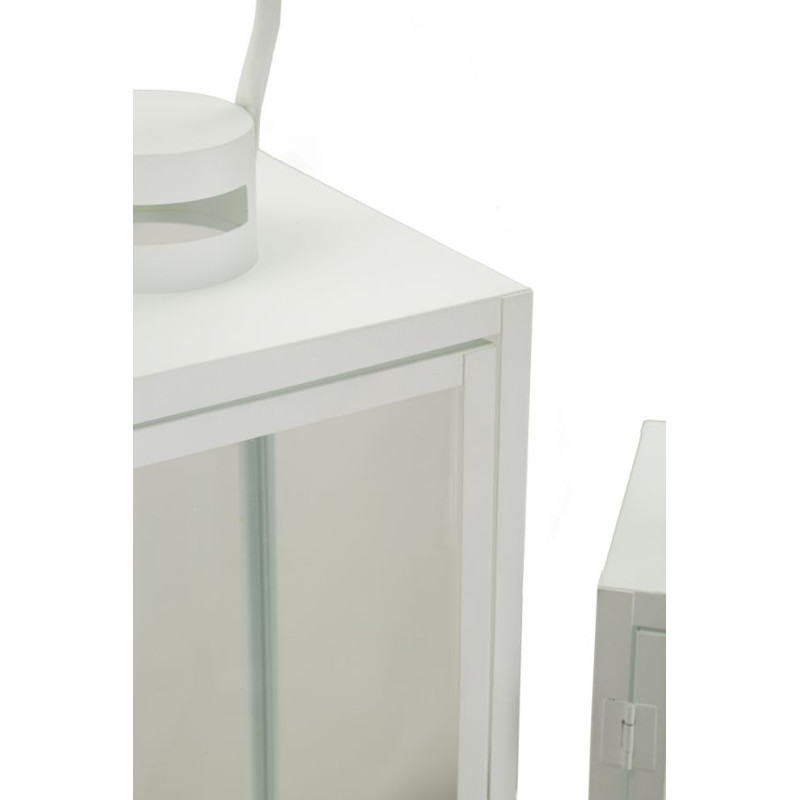LANTERNE BLANCHE LOT DE 3 PCS CM 22X22X66-18X18X49,5-14X14X39