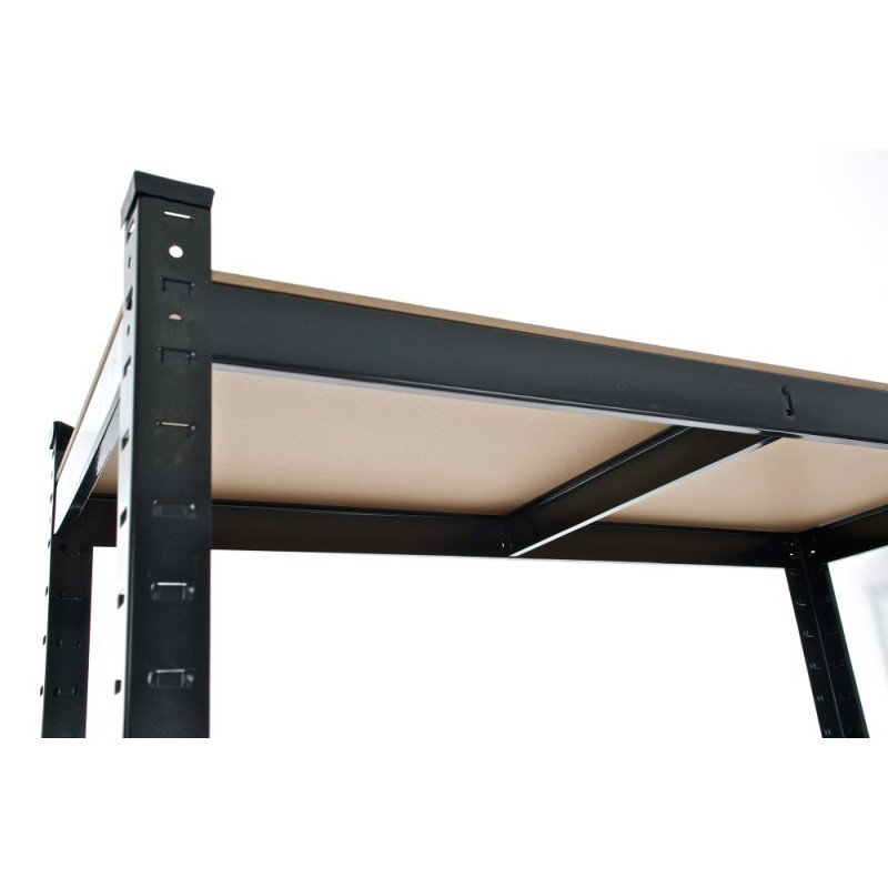 Estantería Metálica Galvanizada ~ 5 Estantes Negro,90x40x180 cm