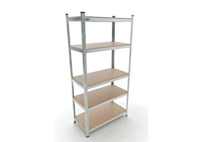 Scaffale zincato ad alta portata argento,90x40x180 cm