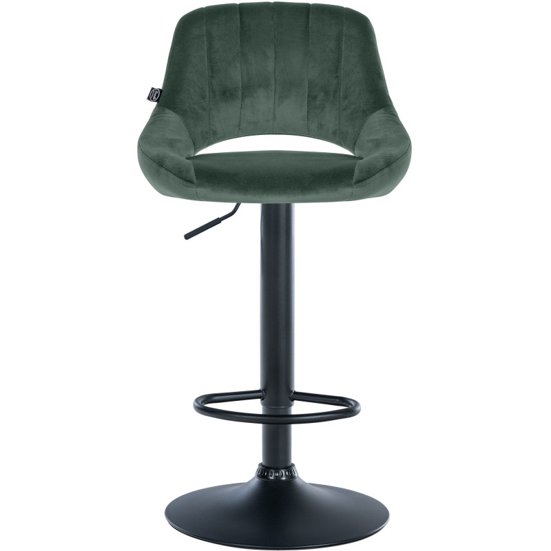 Barhocker Milet Samt schwarz