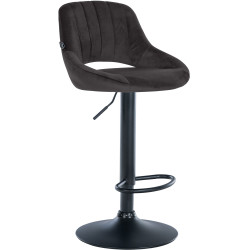 Barhocker Milet Samt schwarz