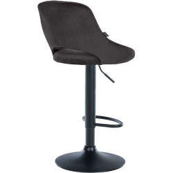 Barhocker Milet Samt schwarz