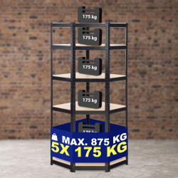 Chaise visiteur Perth, en plastique, couleur cappuccino, ronde, rouge