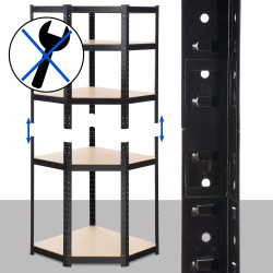 ?tag?re d'angle Flint 180, noire