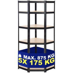 Chaise visiteur Perth, en plastique, couleur cappuccino, ronde, rouge