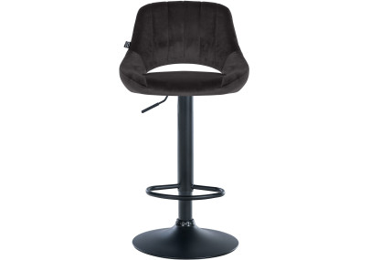Barhocker Milet Samt schwarz