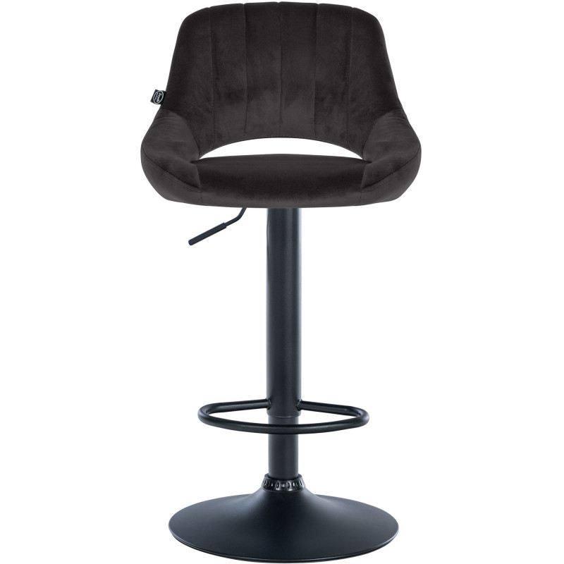 Barhocker Milet Samt schwarz