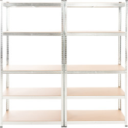 Doppio Scaffale Magazzino Alta Portata 875 KG argento