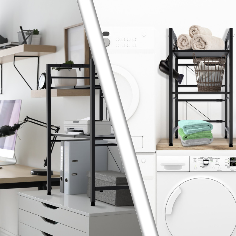 Estante Marana para microondas Negro,de 3 niveles