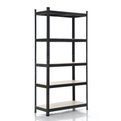 Scaffale zincato ad alta portata nero,90x40x180 cm