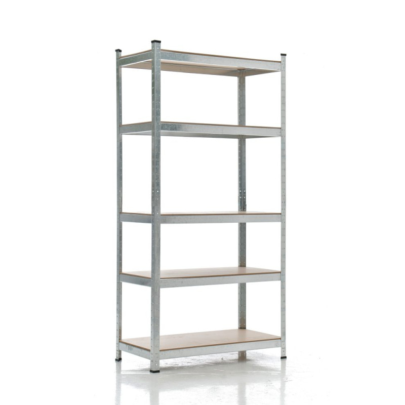 Scaffale zincato ad alta portata argento,90x40x180 cm