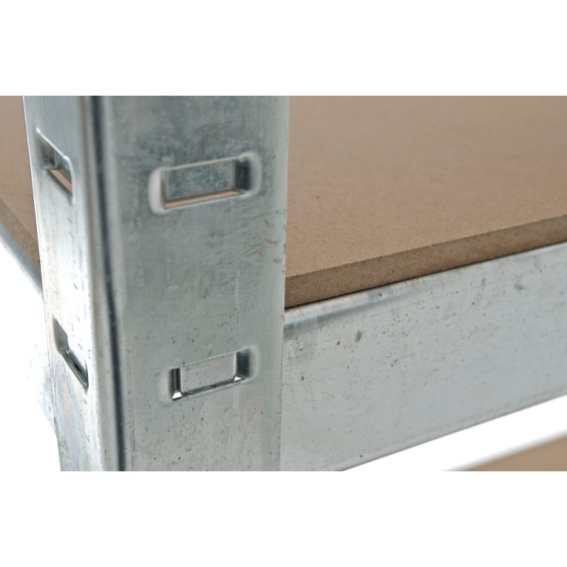 Scaffale zincato ad alta portata argento,90x40x180 cm