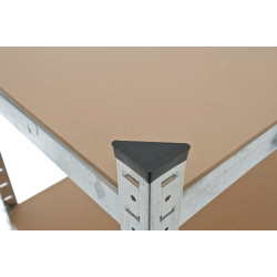 Scaffale zincato ad alta portata argento,90x40x180 cm