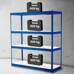Étagère robuste 160x60x180 cm bleu