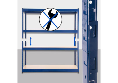 ?tag?re robuste 160 x 60 x 180 cm bleue
