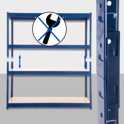 Étagère robuste 160x60x180 cm bleu