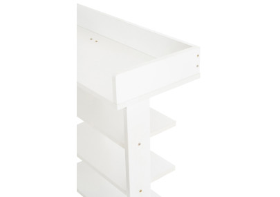 Zapatero de madera Kristina Blanco