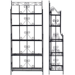 Estantería Decorativa de Hierro Ciara Negro