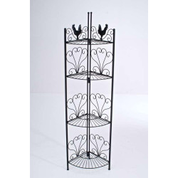 Scaffale Angoliera Marie in Ferro nero