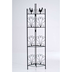 Scaffale Angoliera Marie in Ferro nero