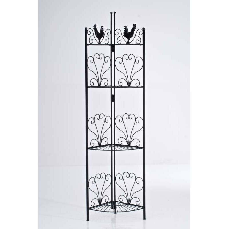 Scaffale Angoliera Marie in Ferro nero