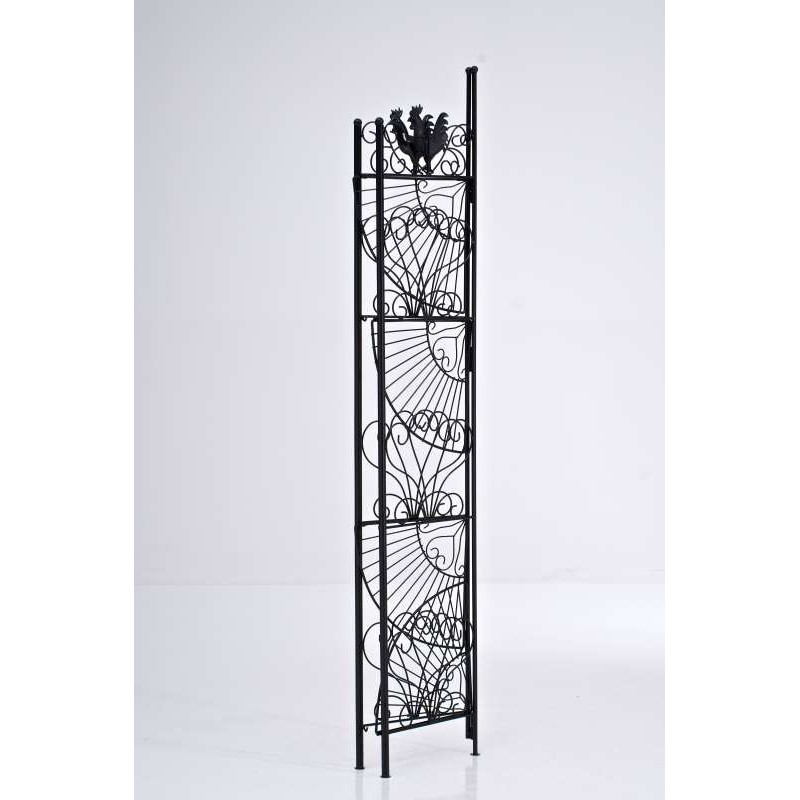 Scaffale Angoliera Marie in Ferro nero