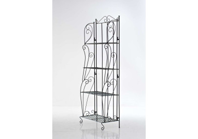 Estantería de Hierro Plegable Lea Negro