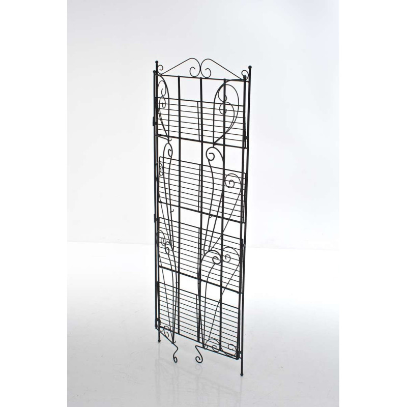 Estantería de Hierro Plegable Lea Negro