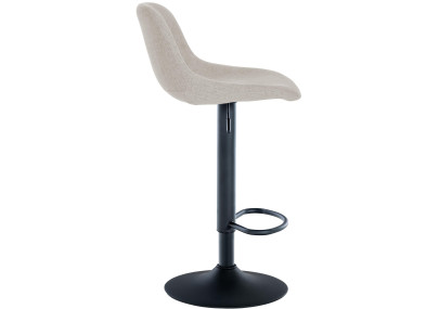 Ensemble de 2 tabourets de bar, tissu Loft, crème