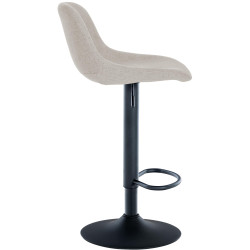 Ensemble de 2 tabourets de bar, tissu Loft, crème